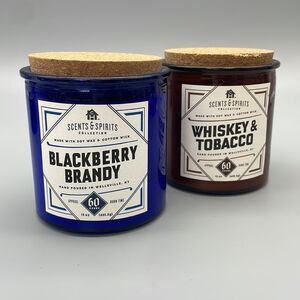 Blackberry Brandy and Whiskey & Tobacco Approx 60 hours Burn Time Soy Wax